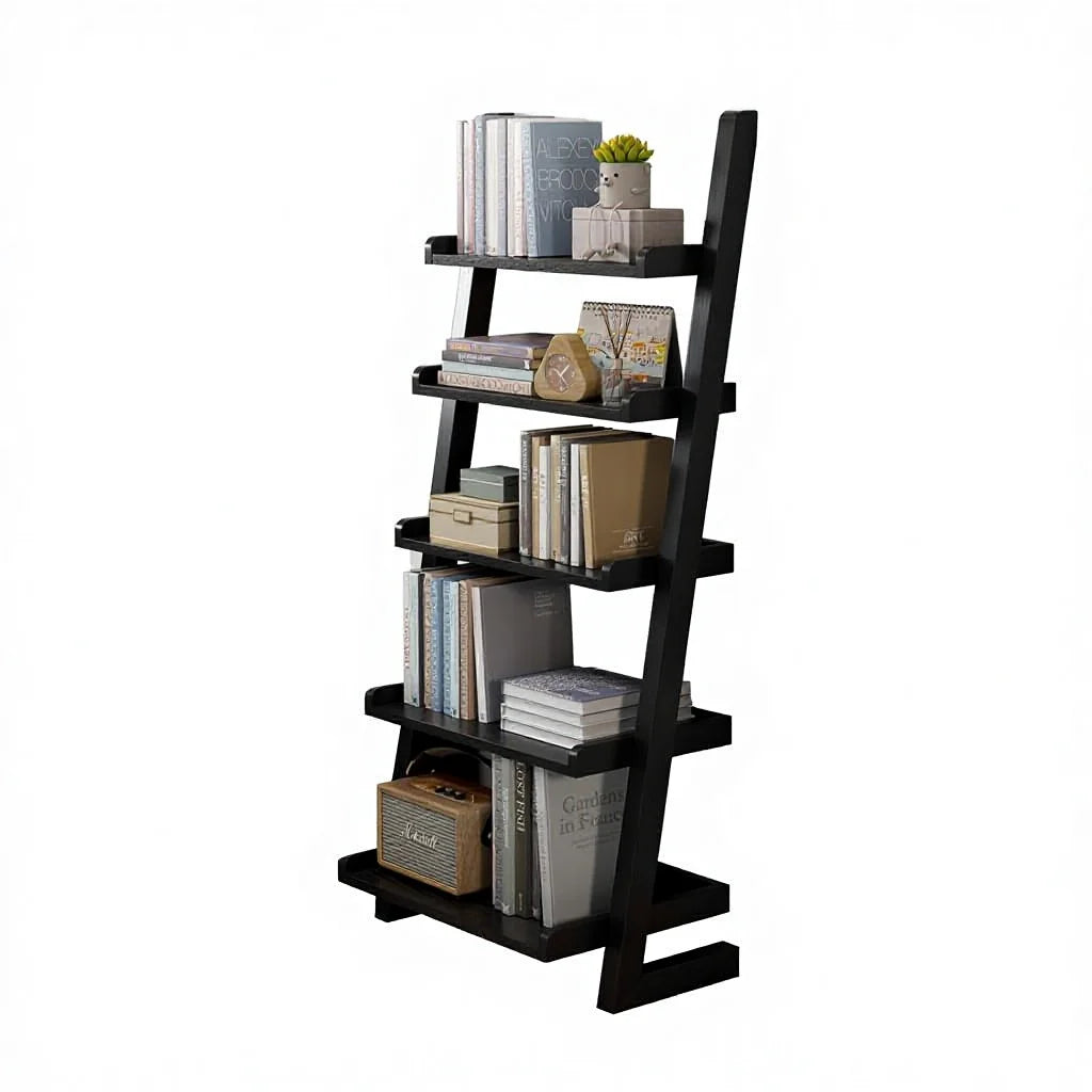Walnut Wooden Ladder Shelf