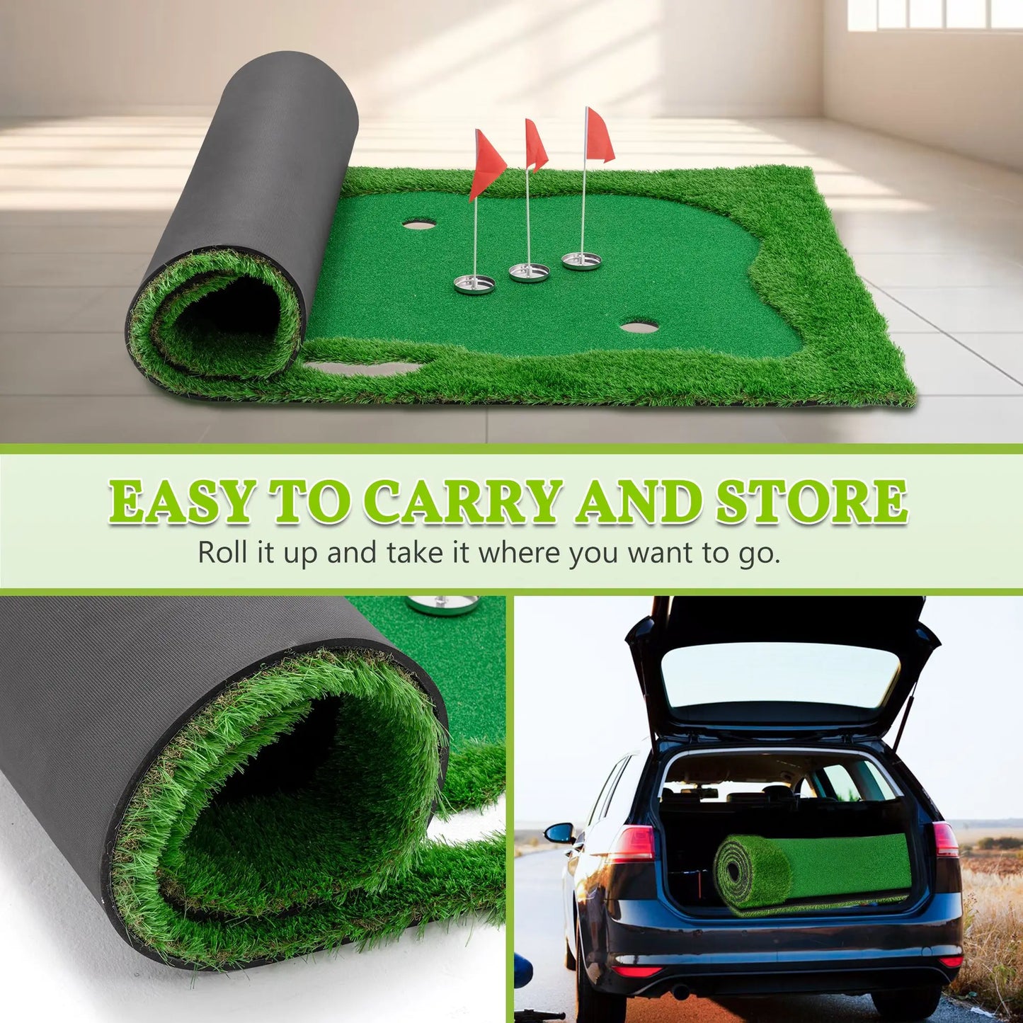 Premium Golf Hitting & Putting Mat